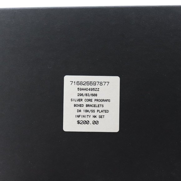 Diamond Accent Infinity Earrings Collar Necklace Bracelet Set $200 - Picture 5 of 5